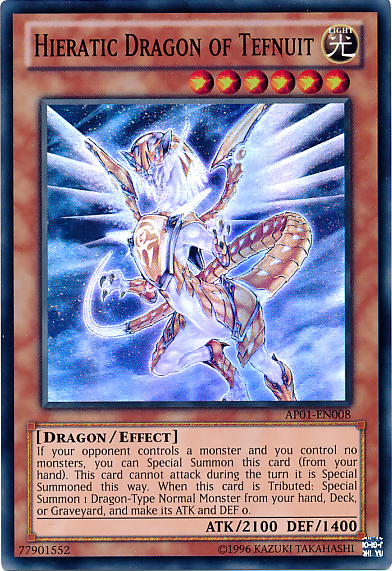 Hieratic Dragon of Tefnuit [AP01-EN008] Super Rare | Card Merchant Takapuna