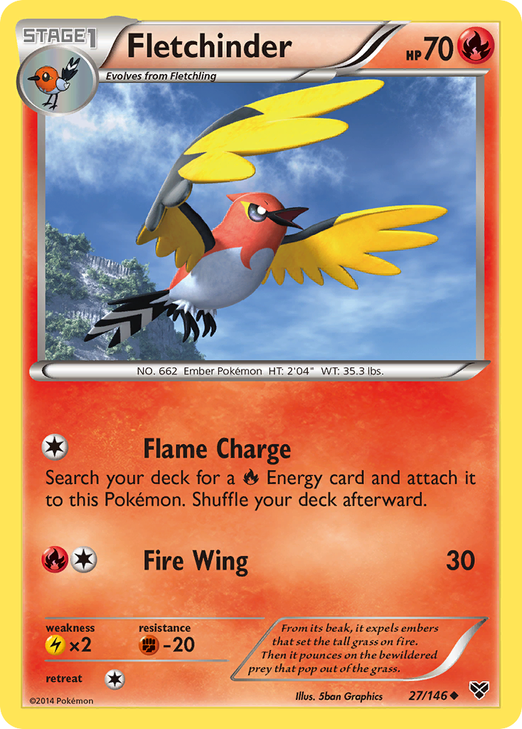 Fletchinder (27/146) [XY: Base Set] | Card Merchant Takapuna