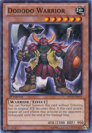 Dododo Warrior [SP14-EN018] Starfoil Rare | Card Merchant Takapuna