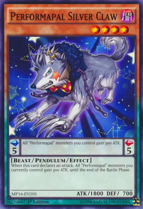 Performapal Silver Claw [MP16-EN101] Common | Card Merchant Takapuna