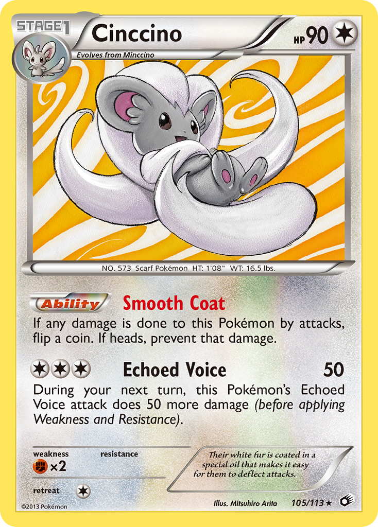 Cinccino (105/113) [Black & White: Legendary Treasures] | Card Merchant Takapuna