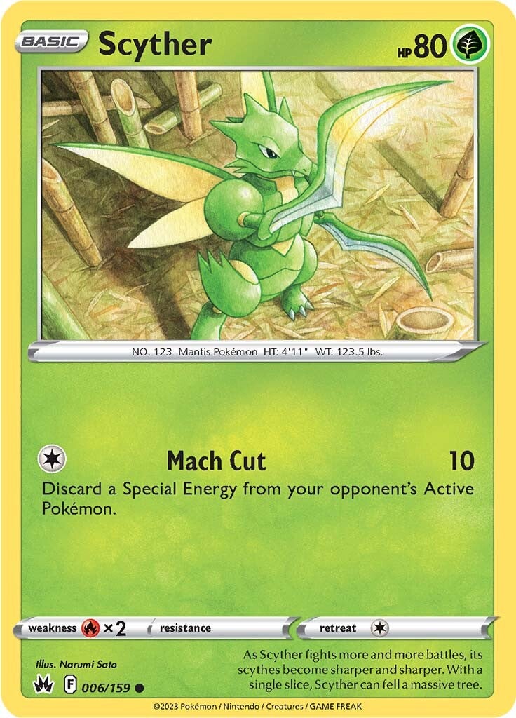 Scyther (006/159) [Sword & Shield: Crown Zenith] | Card Merchant Takapuna