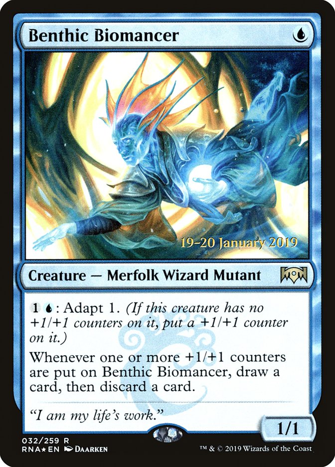 Benthic Biomancer [Ravnica Allegiance Prerelease Promos] | Card Merchant Takapuna