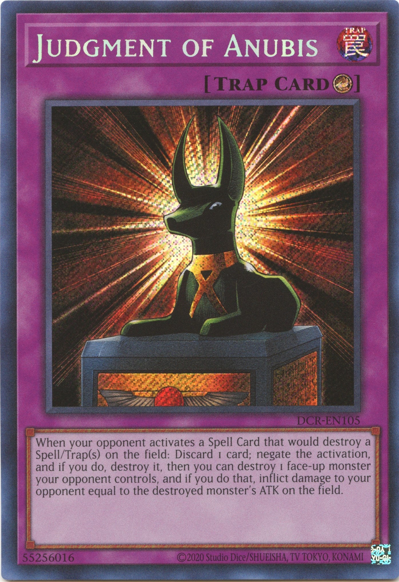 Judgment of Anubis (25th Anniversary) [DCR-EN105] Secret Rare | Card Merchant Takapuna