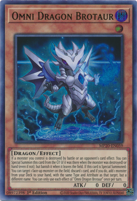 Omni Dragon Brotaur [MP20-EN059] Ultra Rare | Card Merchant Takapuna