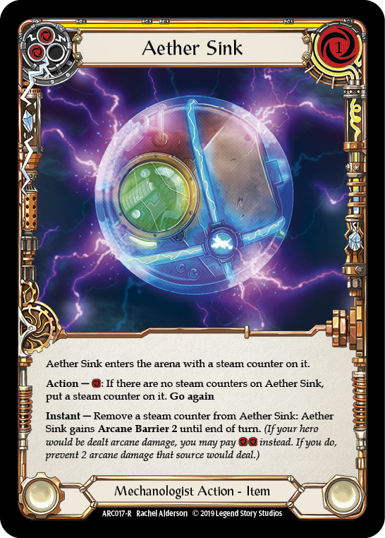 Aether Sink [ARC017-R] (Arcane Rising)  1st Edition Rainbow Foil | Card Merchant Takapuna