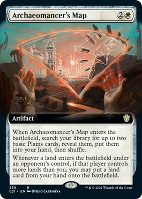 Archaeomancer's Map (Extended Art) [Commander 2021] | Card Merchant Takapuna