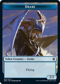 Drake // Goblin Construct Double-Sided Token [Zendikar Rising Tokens] | Card Merchant Takapuna