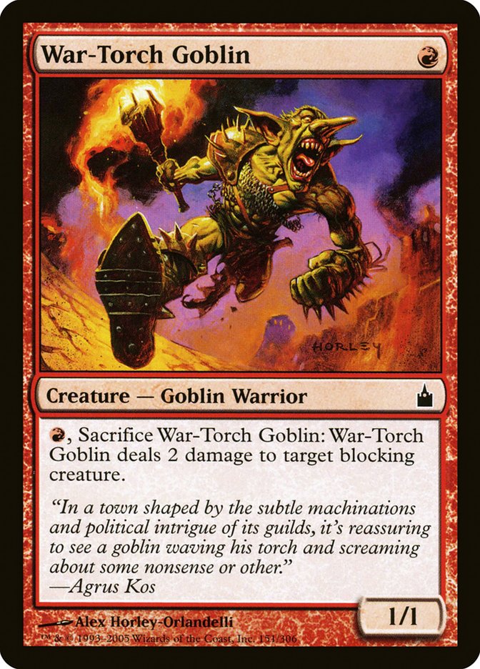 War-Torch Goblin [Ravnica: City of Guilds] | Card Merchant Takapuna