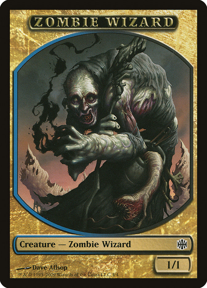 Zombie Wizard Token [Alara Reborn Tokens] | Card Merchant Takapuna