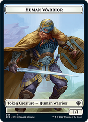 Insect // Human Warrior Double-Sided Token [Starter Commander Decks] | Card Merchant Takapuna