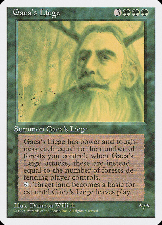 Gaea's Liege [Fourth Edition] | Card Merchant Takapuna