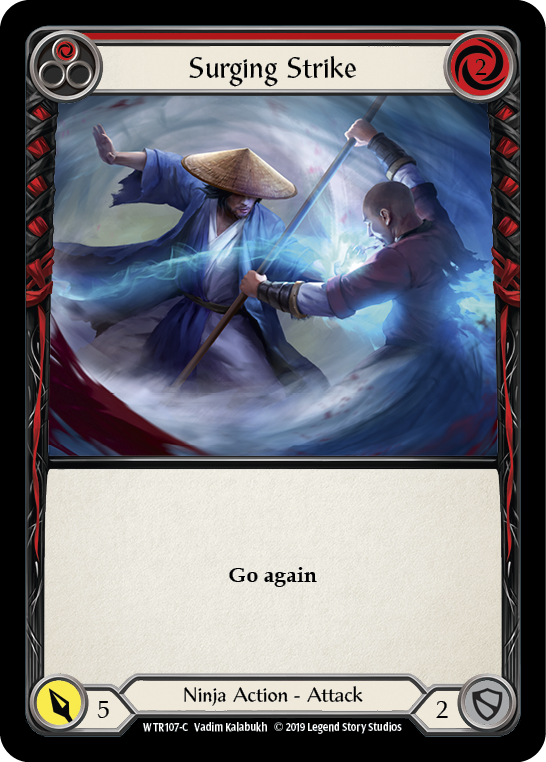 Surging Strike (Red) [WTR107-C] (Welcome to Rathe)  Alpha Print Normal | Card Merchant Takapuna