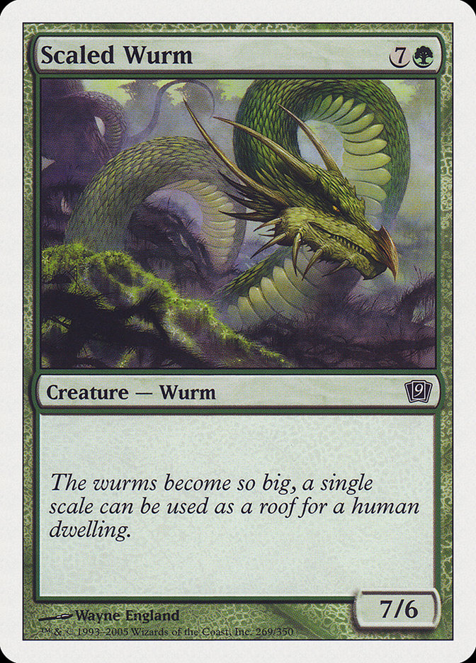 Scaled Wurm [Ninth Edition] | Card Merchant Takapuna