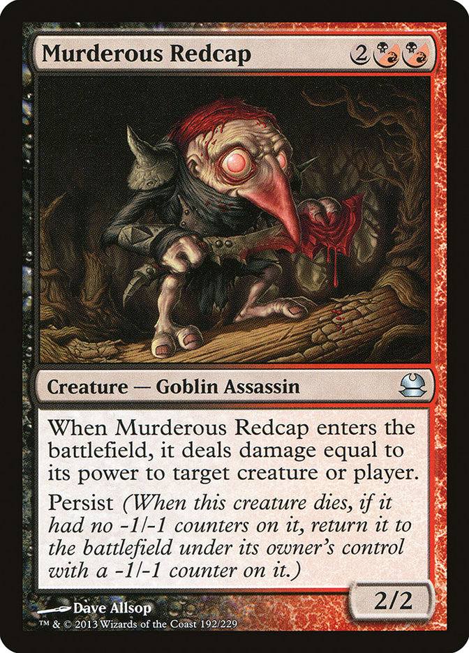 Murderous Redcap [Modern Masters] | Card Merchant Takapuna