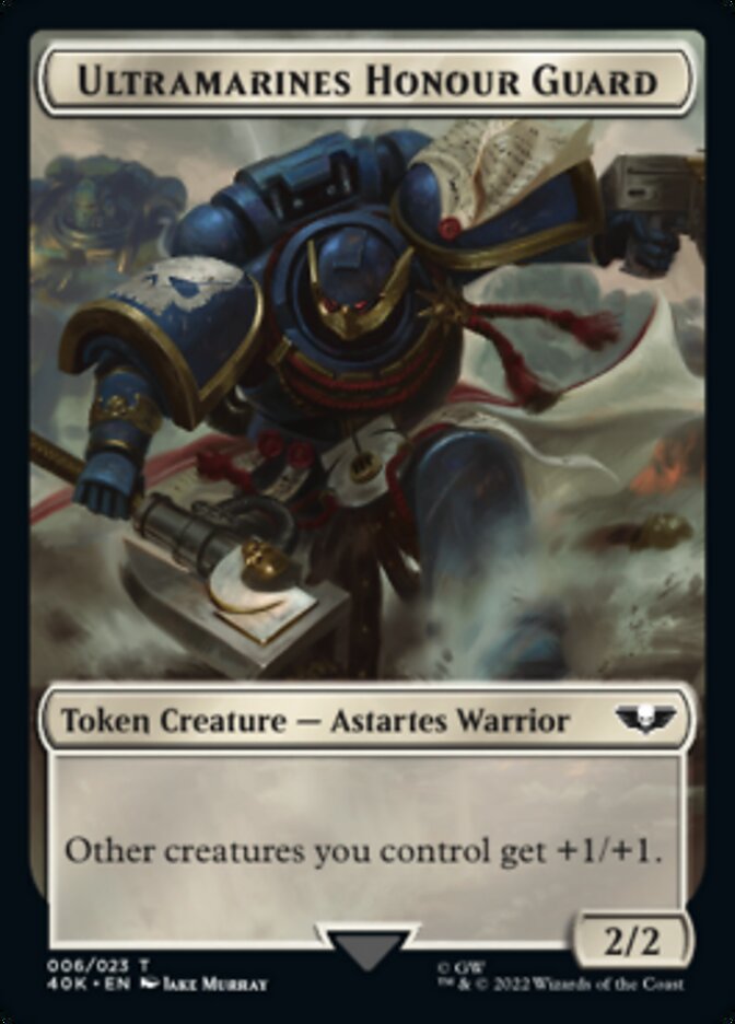 Soldier (003) // Ultramarines Honour Guard Double-Sided Token [Warhammer 40,000 Tokens] | Card Merchant Takapuna