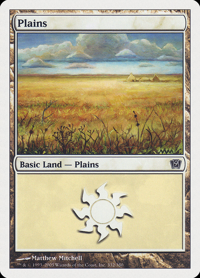 Plains (332) [Ninth Edition] | Card Merchant Takapuna