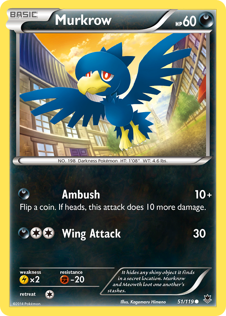 Murkrow (51/119) [XY: Phantom Forces] | Card Merchant Takapuna