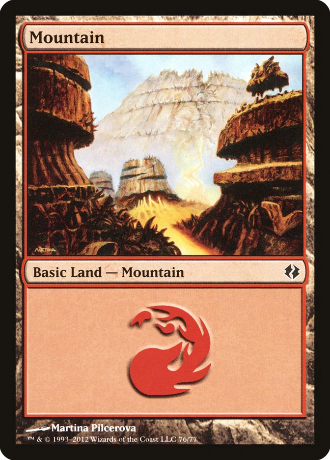 Mountain (76) [Duel Decks: Venser vs. Koth] | Card Merchant Takapuna