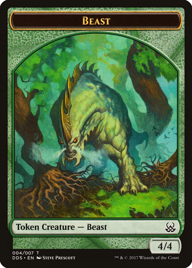 Beast Token [Duel Decks: Mind vs. Might Tokens] | Card Merchant Takapuna