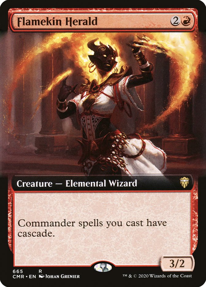 Flamekin Herald (Extended Art) [Commander Legends] | Card Merchant Takapuna