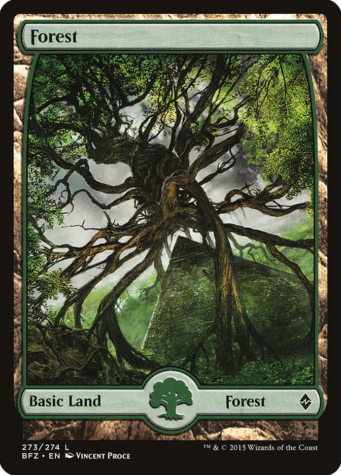 Forest (273) (Full Art) [Battle for Zendikar] | Card Merchant Takapuna