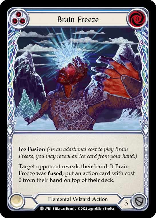 Brain Freeze (Blue) [UPR118] (Uprising)  Rainbow Foil | Card Merchant Takapuna