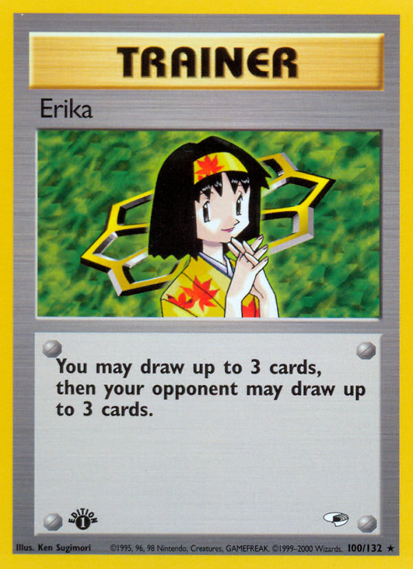 Erika (100/132) [Gym Heroes 1st Edition] | Card Merchant Takapuna