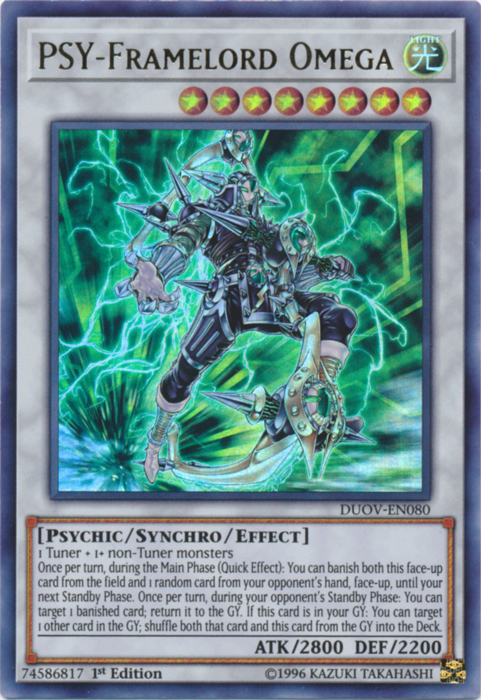 PSY-Framelord Omega [DUOV-EN080] Ultra Rare | Card Merchant Takapuna