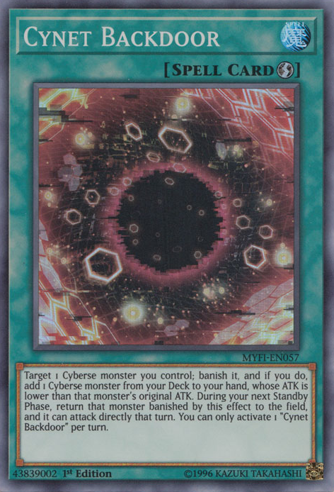 Cynet Backdoor [MYFI-EN057] Super Rare | Card Merchant Takapuna