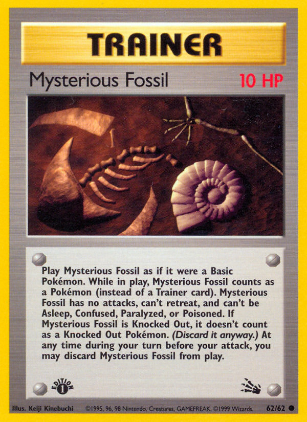 Mysterious Fossil (62/62) [Fossil 1st Edition] | Card Merchant Takapuna