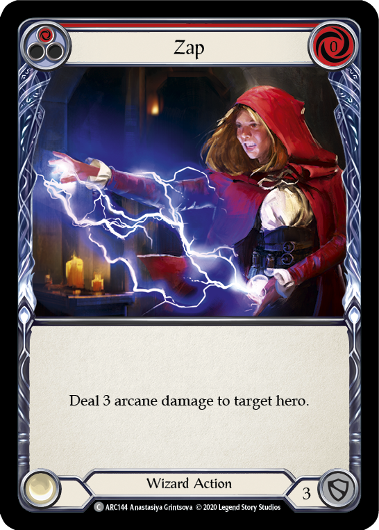 Zap (Red) [U-ARC144] (Arcane Rising Unlimited)  Unlimited Rainbow Foil | Card Merchant Takapuna