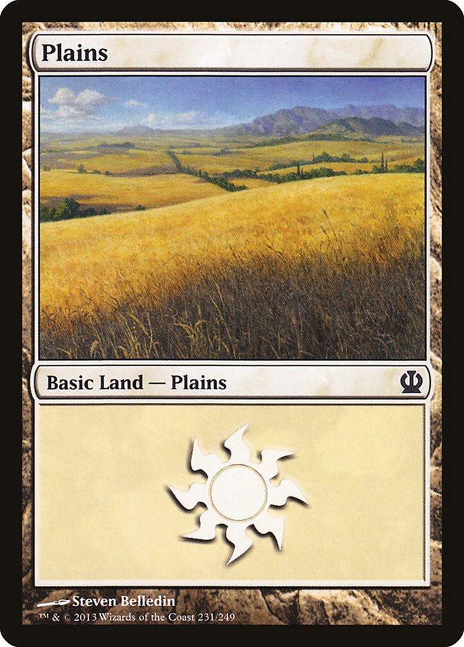 Plains (231) [Theros] | Card Merchant Takapuna