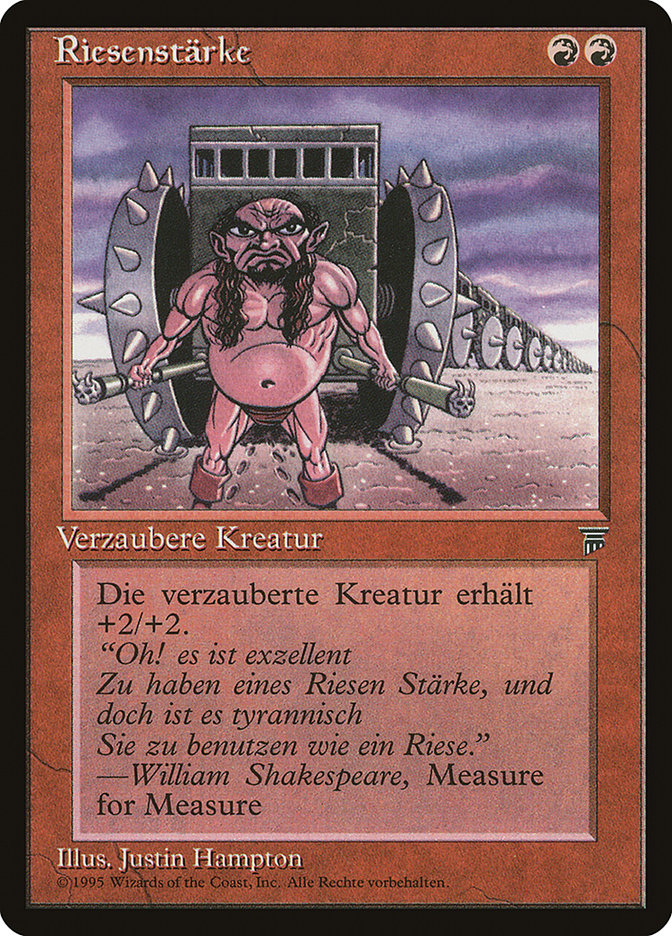 Giant Strength (German) - "Riesenstarke" [Renaissance] | Card Merchant Takapuna