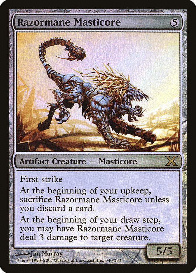 Razormane Masticore (Premium Foil) [Tenth Edition] | Card Merchant Takapuna