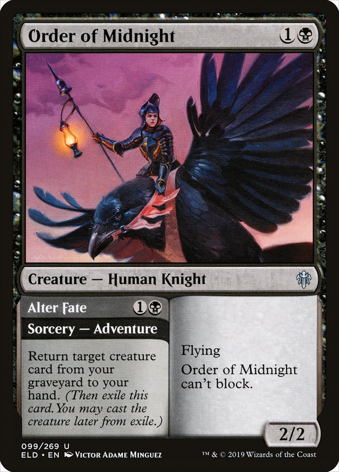 Order of Midnight // Alter Fate [Throne of Eldraine] | Card Merchant Takapuna