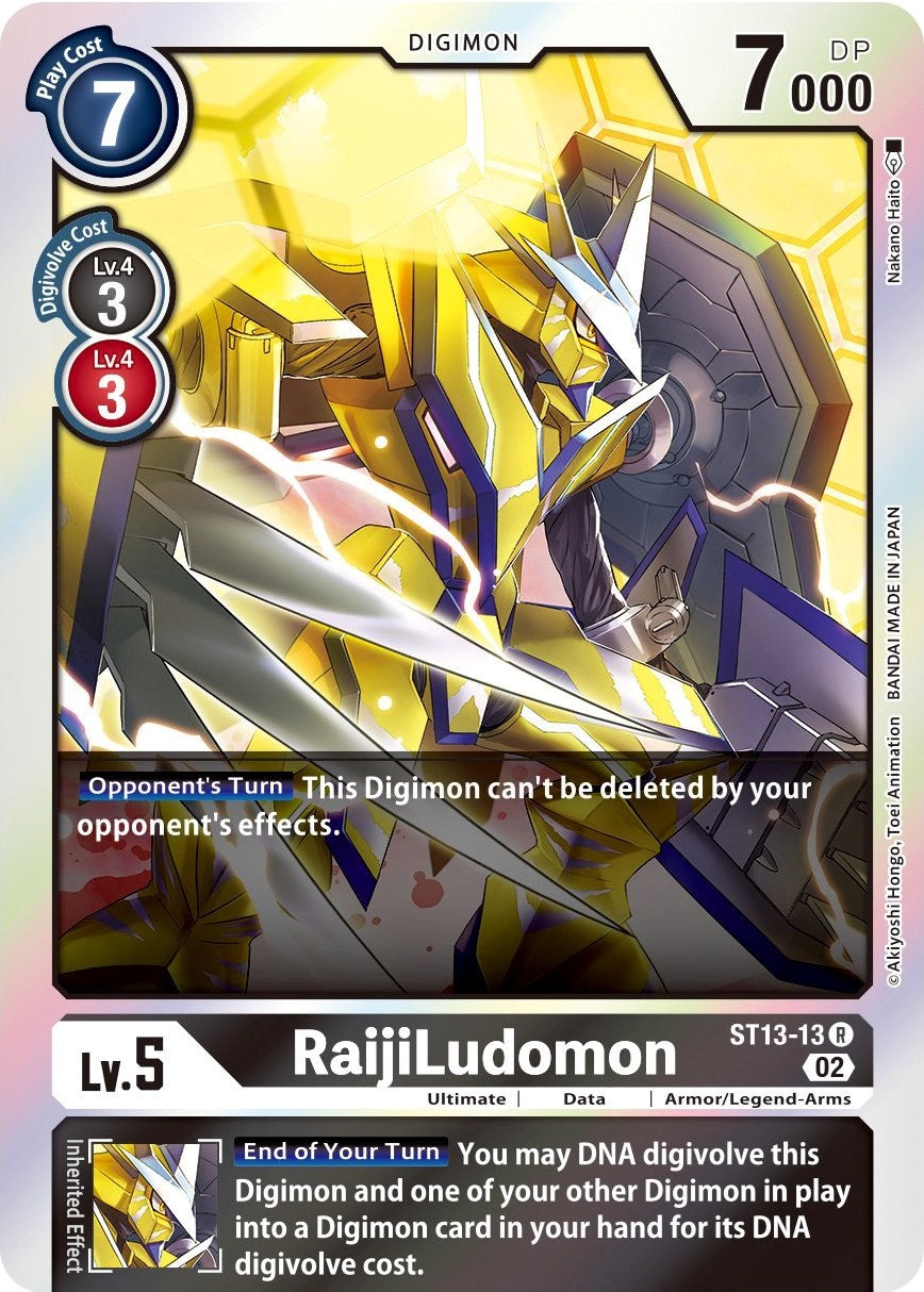 RaijiLudomon [ST13-13] [Starter Deck: Ragnaloardmon] | Card Merchant Takapuna