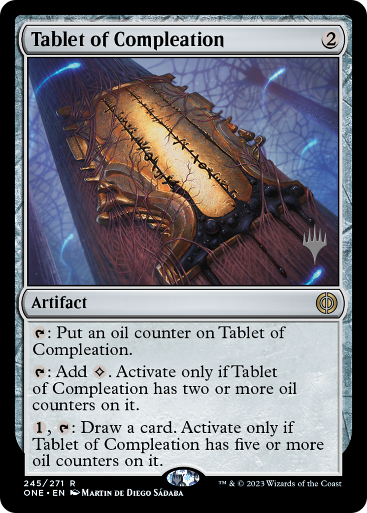 Tablet of Compleation (Promo Pack) [Phyrexia: All Will Be One Promos] | Card Merchant Takapuna