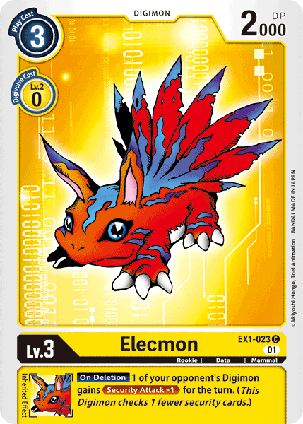 Elecmon [EX1-023] [Classic Collection] | Card Merchant Takapuna