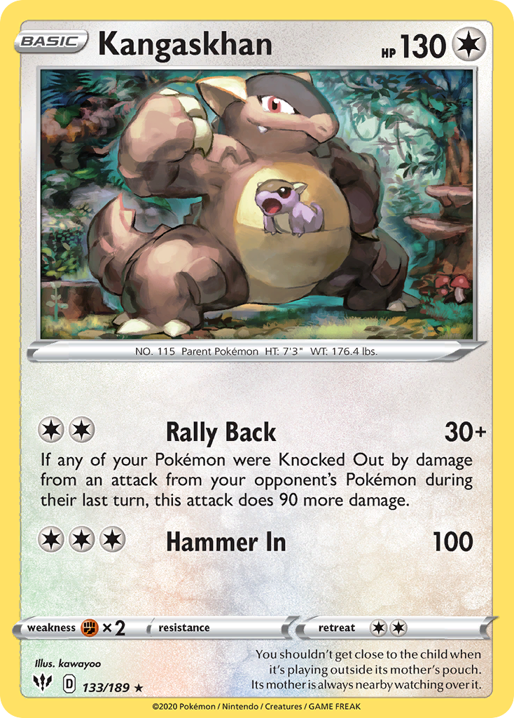 Kangaskhan (133/189) [Sword & Shield: Darkness Ablaze] | Card Merchant Takapuna