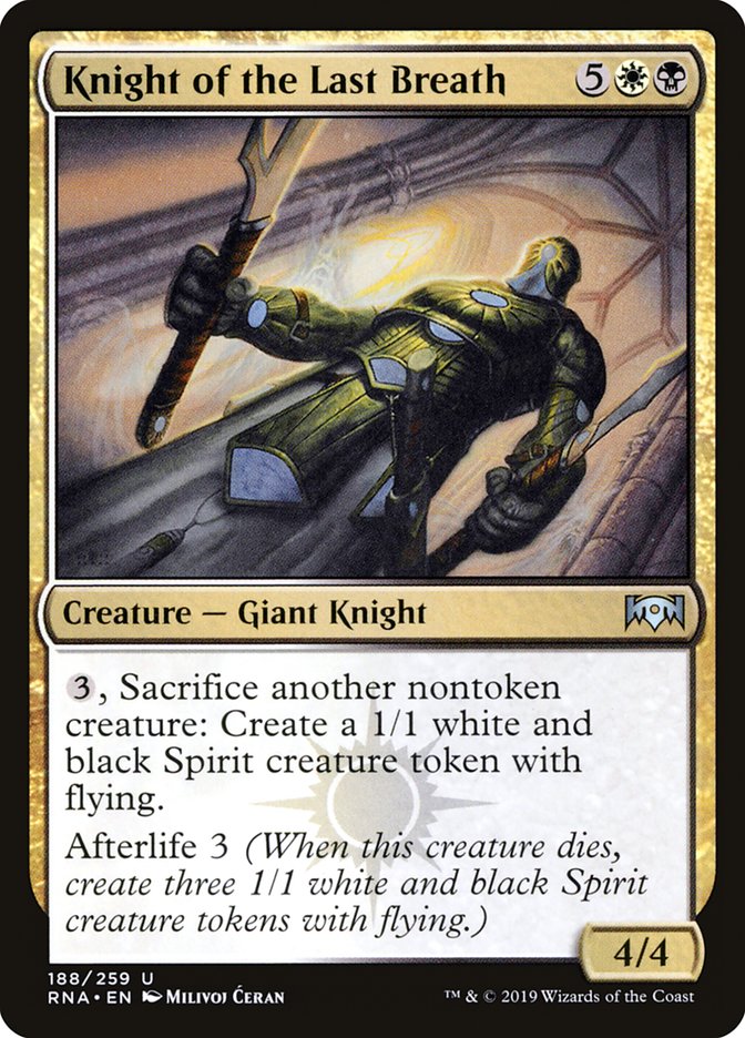 Knight of the Last Breath [Ravnica Allegiance] | Card Merchant Takapuna