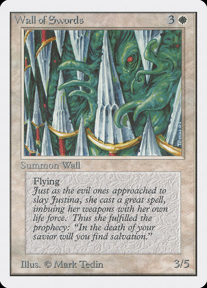 Wall of Swords [Unlimited Edition] | Card Merchant Takapuna