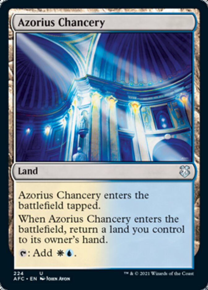 Azorius Chancery [Dungeons & Dragons: Adventures in the Forgotten Realms Commander] | Card Merchant Takapuna