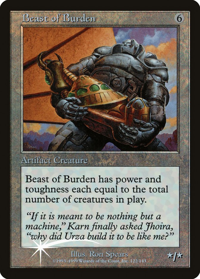 Beast of Burden (Misprinted) [Urza's Legacy Promos] | Card Merchant Takapuna