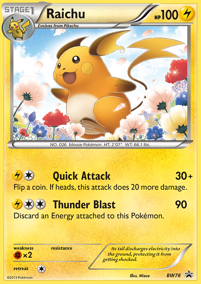 Raichu (BW78) [Black & White: Black Star Promos] | Card Merchant Takapuna