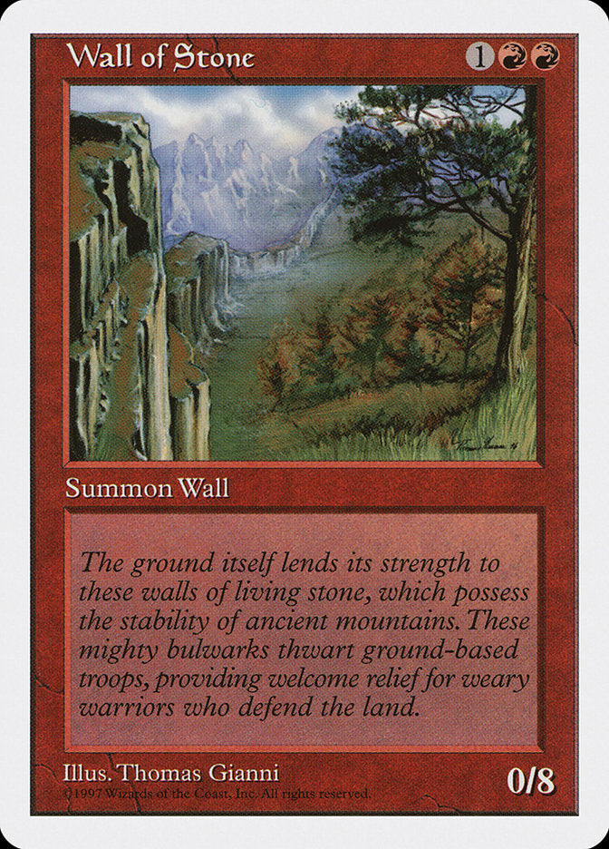 Wall of Stone [Fifth Edition] | Card Merchant Takapuna