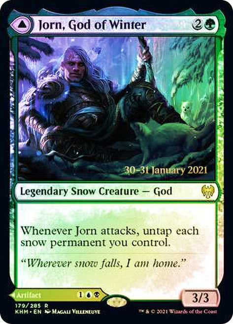 Jorn, God of Winter // Kaldring, the Rimestaff [Kaldheim Prerelease Promos] | Card Merchant Takapuna