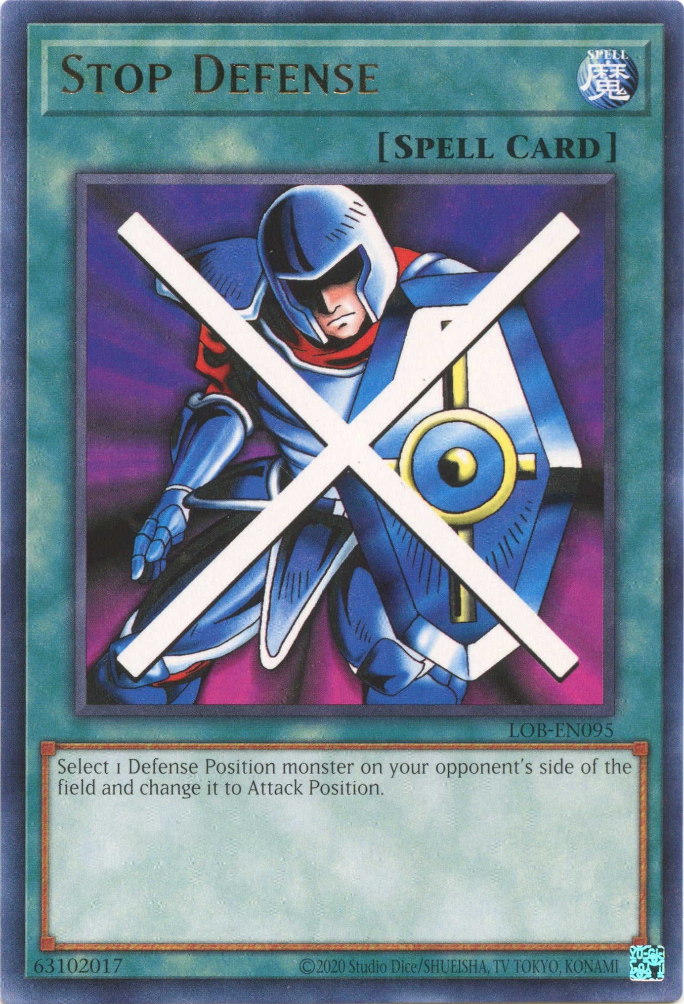 Stop Defense (25th Anniversary) [LOB-EN095] Rare | Card Merchant Takapuna