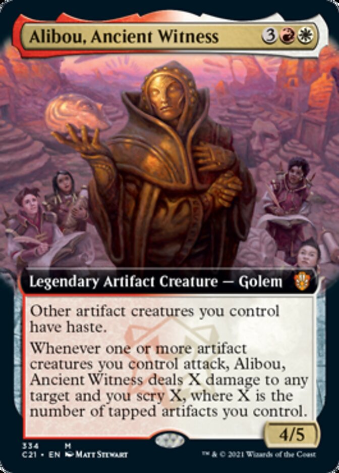 Alibou, Ancient Witness (Extended Art) [Commander 2021] | Card Merchant Takapuna