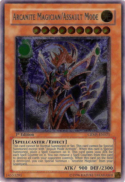 Arcanite Magician/Assault Mode [CRMS-EN021] Ultimate Rare | Card Merchant Takapuna